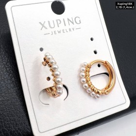 Сережки Xuping18К 19485 (1.4 см.)